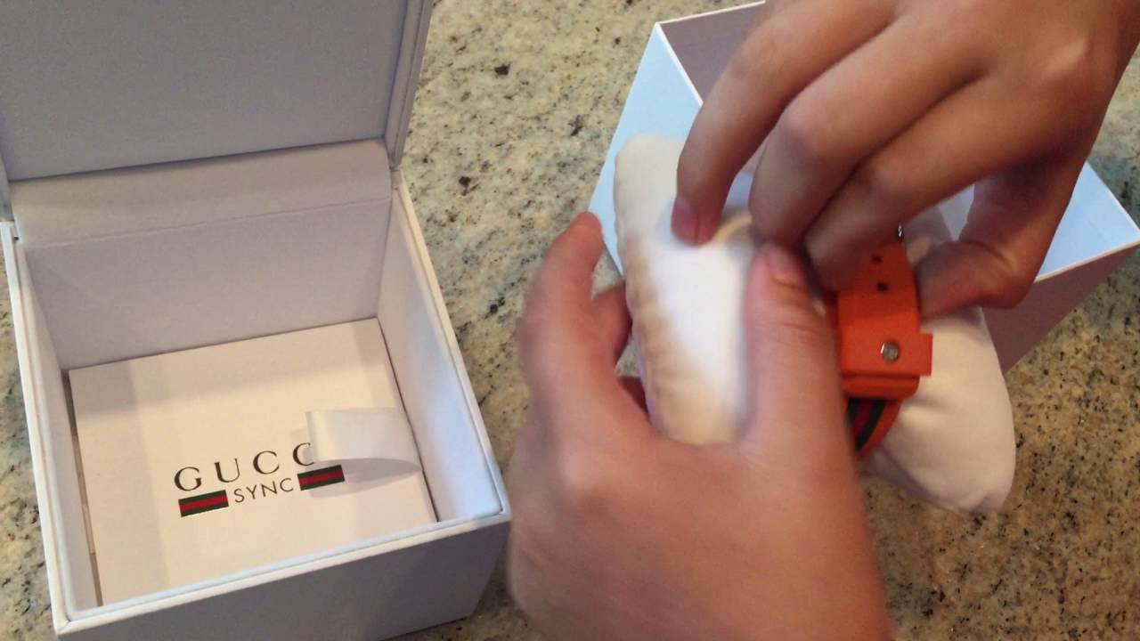 gucci orange watch