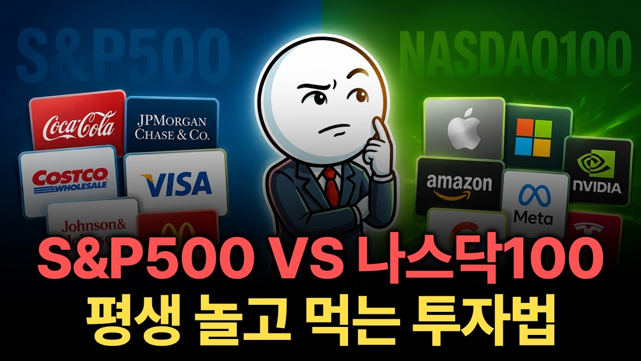 S&P500 vs 나스닥100, 평생 모을 ETF 정해드립니다