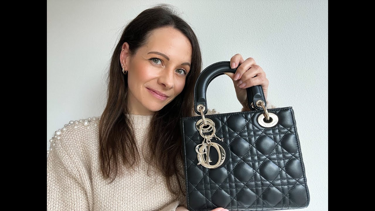 Unboxing my ABCDior Lady Dior Handbag  Rose Des Vents Cannage Calfskin  with Diamond Motif 