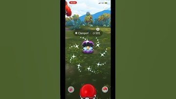 Shiny Clamperl Caught in Pokemon Go! #pokemongo #pokemon #shinypokemon #shiny #clamperl