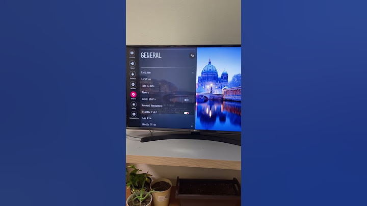 Resetting LG smart TV