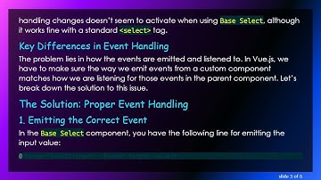 Resolving onchange Issues in Vue.js Base Select Component