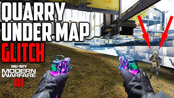 Modern Warfare 3 Glitches NEW SOLO WALK IN UNDER THE MAP Glitch On Quarry