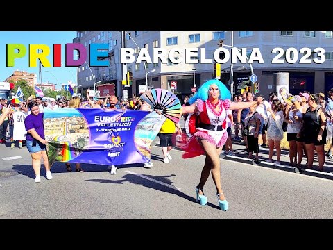 Pride Barcelona 2023 Marcha del Orgullo Gay 🌈 Spain 4K