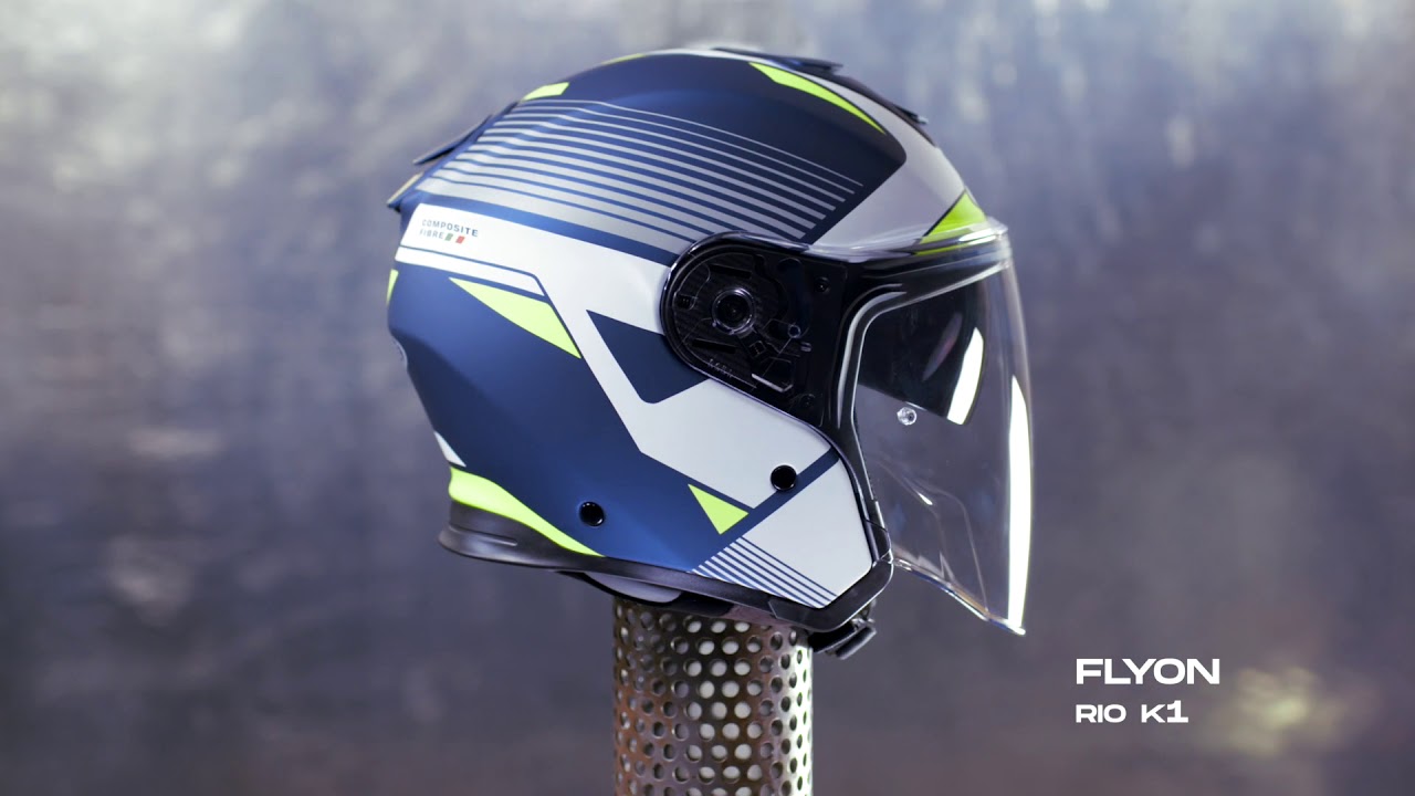 CABERG FLYON Rio K1 - HELMET VIEW 360° - YouTube