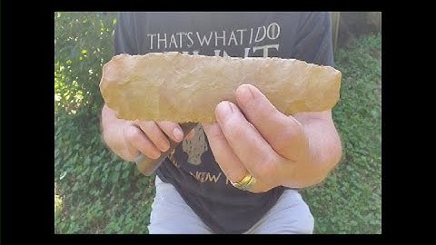 Flint Knapping - Top secret experiment on shock reduction performed in 2007