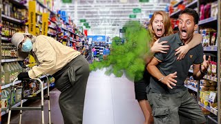 Old Fat Man Farting On People Of Walmart!! (Farts Are Dropping in Every Aisle)