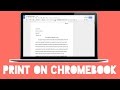 How to Print from Chromebook