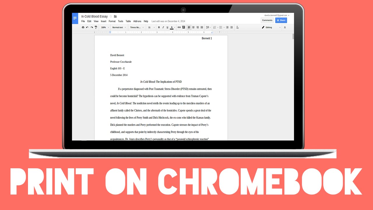 How to Print Chromebook - YouTube