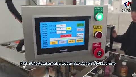 FKT cover box assembly machine # hard box making machine # rigid box making machine