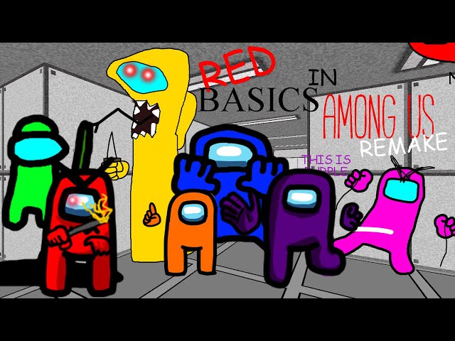 Red's Basics in Among Us (Baldi's Basics Mod)