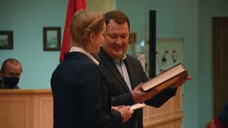 Торжественная церемония вручения паспортов граждан РФ одаренным школьникам области 2021