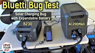 Bluetti Bug Test  Solar Charging Bug with Expandable Battery Pack  Pack Won't Wake up from 0%