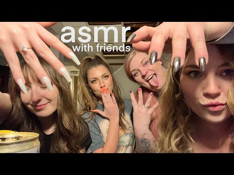 ASMR with Friends - Chaotic Tapping & Scratching