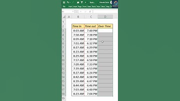 How to Calculate Over Time in Excel 🔥#excel #shortsvideo #exceltips #tipsntricks #exceltutorial