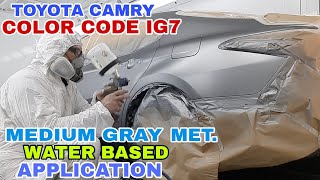 TOYOTA CAMRY COLOR CODE IG7 MEDIUM GRAY MET. WATER BASED APPLICATION #carpainter #ofw