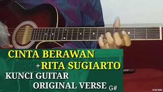 Chord lagu dan melody lagu dangdut cinta berawan rita sugiarto verse cover guitar acoustic