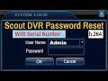 Scout dvr password recovery  h264 dvr password reset  by technical th1nker   reset dvr password