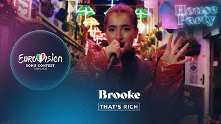 Brooke - That&#39;s Rich (Commercial Court, Live) - Ireland 🇮🇪 - Eurovision House Party 2022