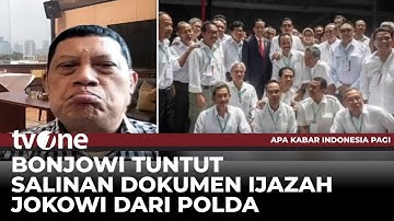 Gugatan Ijazah Jokowi Ditolak KIP, Tim Bonjowi Beri Tanggapan | AKIP tvOne