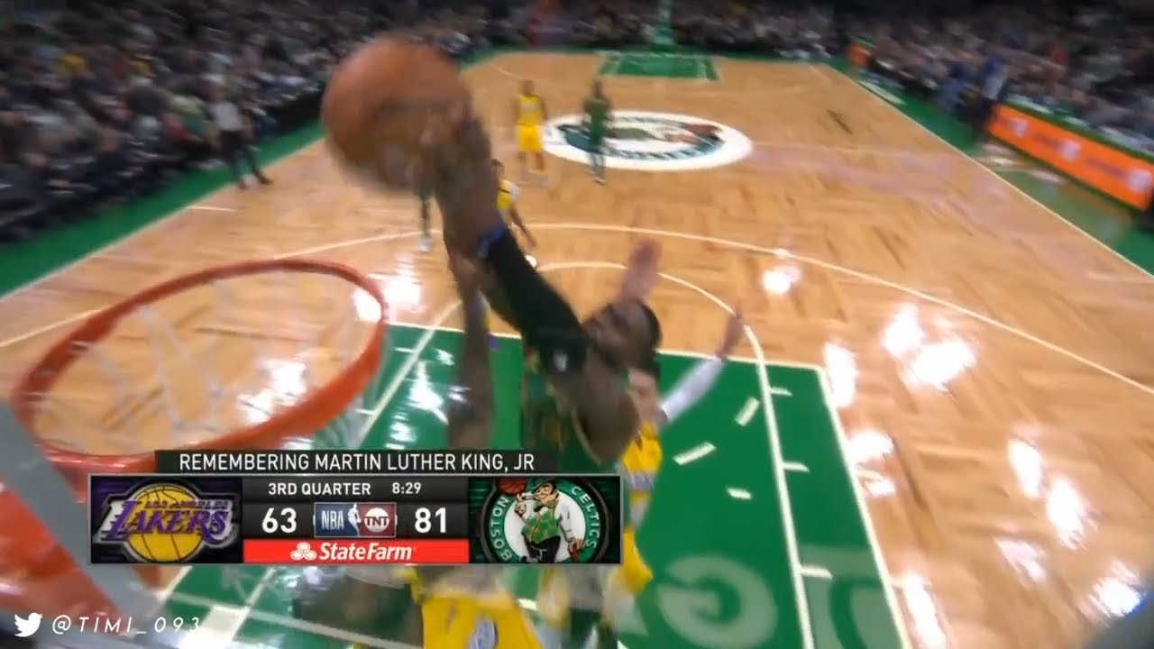 Boston Celtics Jaylen Brown dunks on LeBron James: 'I ain't gonna