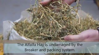Alfalfa Hay Bale Breaking and Packaging