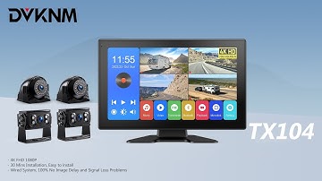DVKNM 10.1 inch 4K RV Backup Camera System Installation
