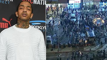 Nipsey Hussle vigil ends with stampede, multiple injuries | ABC7