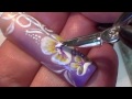 Gel paint flower nail art from Be Creative