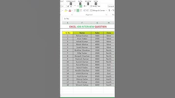Excel Tips: Ace any Excel Job Interview with this Top Question! #exceltips #exceltutorial #shorts