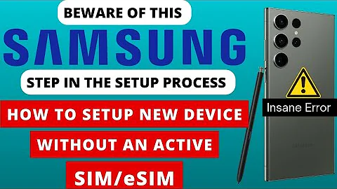 installerar Galaxy S23 Ultra utan ett aktivt SIM-kort eSIM | Bypass-inställningsprocessen för Samsung-enheter Hur gör man