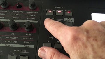 Yamaha MOXF8 How to Record Arpeggiated Voices to a Song
