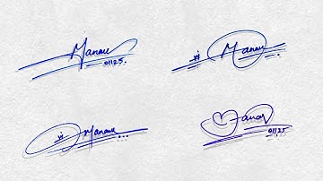 Manav name signature style | Letter M signature style | M stylish signature | M signature