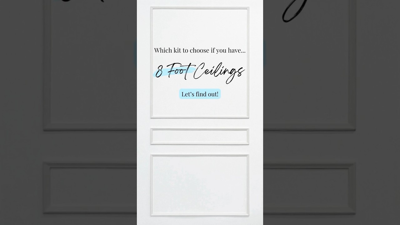 Discover the perfect wall moulding kits for your 8 Foot Ceilings! #homeimprovement #interiordesign