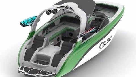 SolidWorks Wakeboard Boat Concept