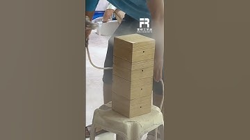 Factory production of wooden box process share: primer #wood #woodbox #boxfactory #giftbox