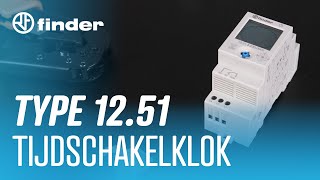 Finder 12.51 Tijdschakelklok - Aansluiten Instellen