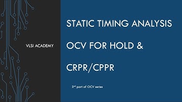 sta lec35 OCV concepts part3 | static timing analysis tutorial | VLSI
