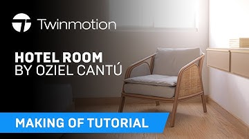 Hotel room interior rendering in Twinmotion 2023.1