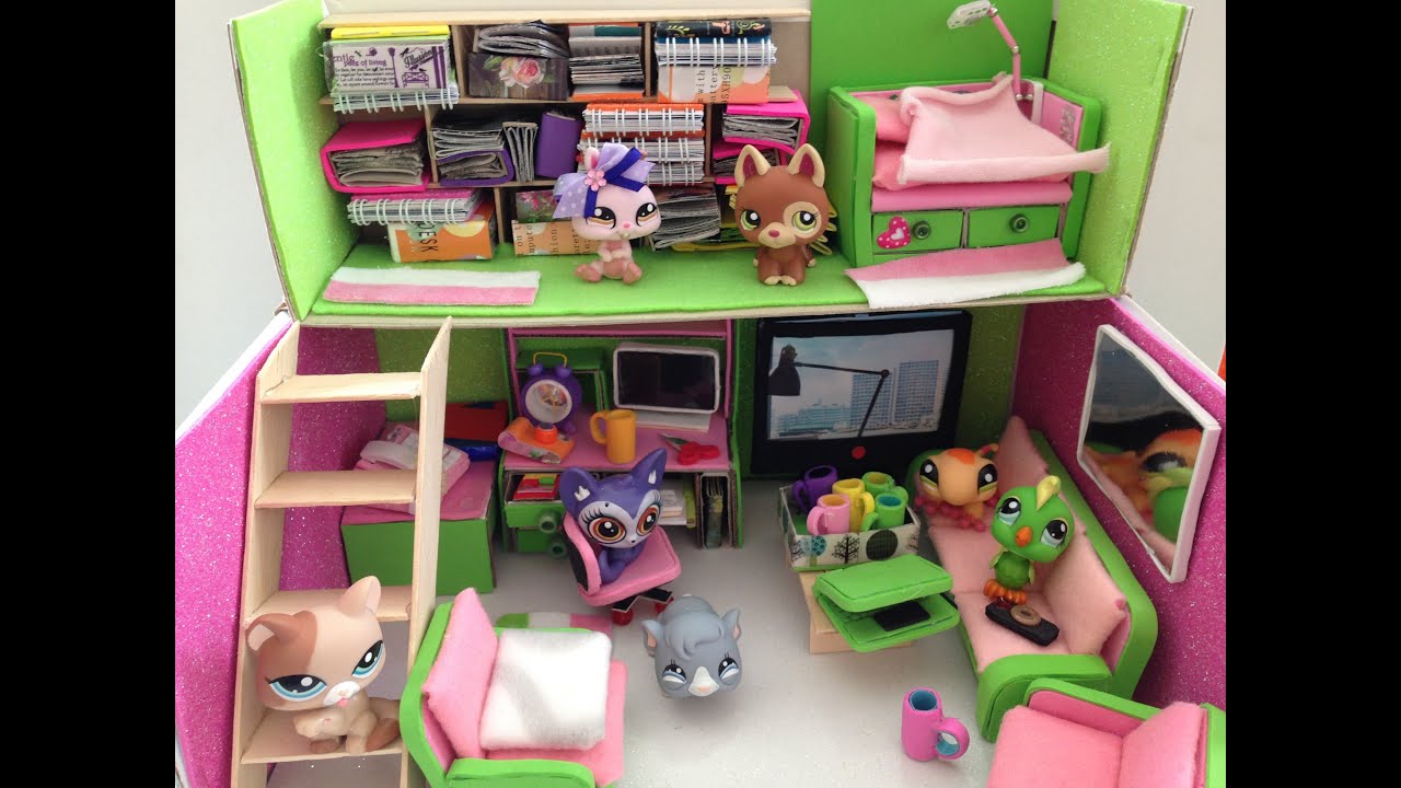 How to make a LPS / Doll room / loft - YouTube