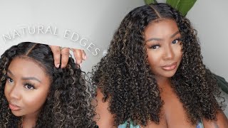 OMG!!! 🔥 BLONDE HIGHLIGHTS CURLY LACE WIG YOU NEED FOR SUMMER! 🍫 | HERMOSA HAIR