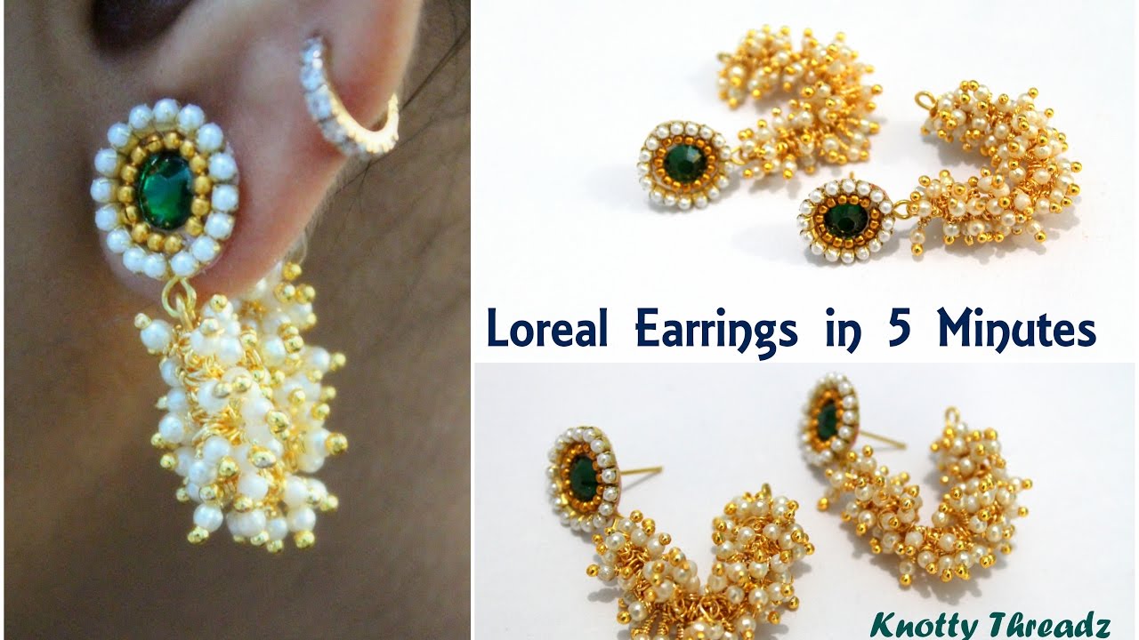 Top 155+ silk thread loreal earrings best