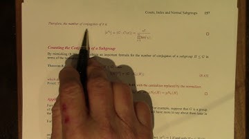 Group Theory: 25 Conjugates, Centralizers and Normalizers