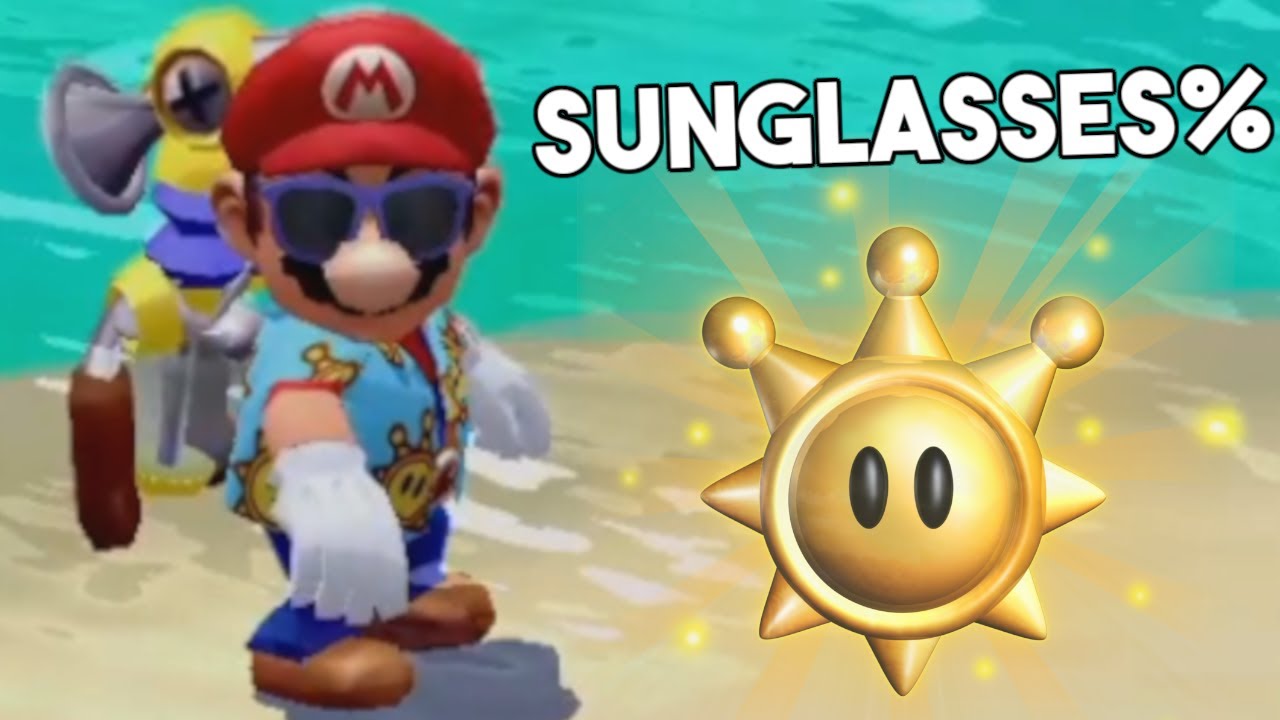 Super mario sunshine sunglasses