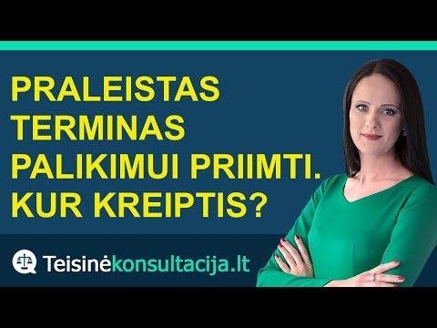 Video: Kaip Susigrąžinti Praleistą Terminą