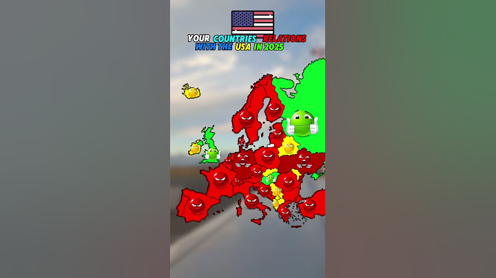 Your countries relations with the usa in 2024 vs 2025#europe #geography #usa #map #mapping #shorts
