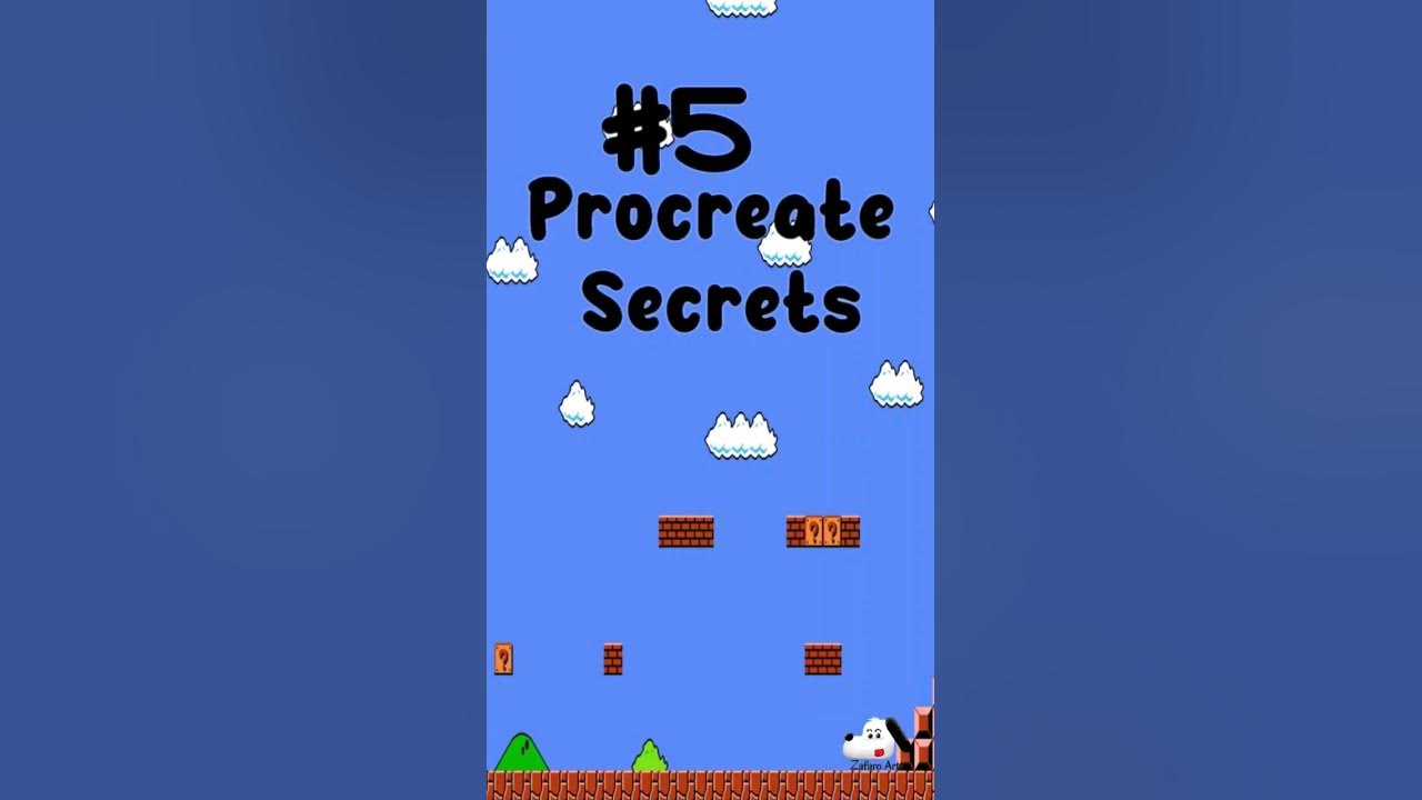 5 PROCREATE SECRETS You MUST KNOW shorts procreate tutorial YouTube