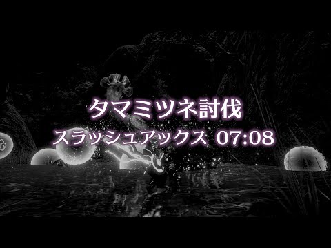 【MHRise Demo】タマミツネ討伐　スラッシュアックス　7:08　罠爆操無 ｜ Mizutsune Switch Axe solo