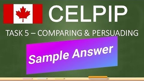 CELPIP Speaking Task 5 Sample Answer (Comparing & Persuading) 2025