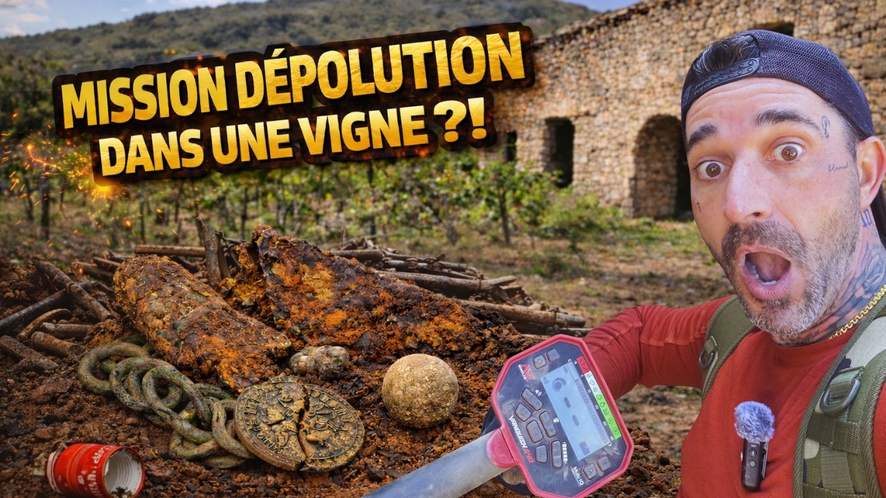 MISSION DÉPOLLUTION dans une vigne… je ne m’attendais PAS à ça 😳